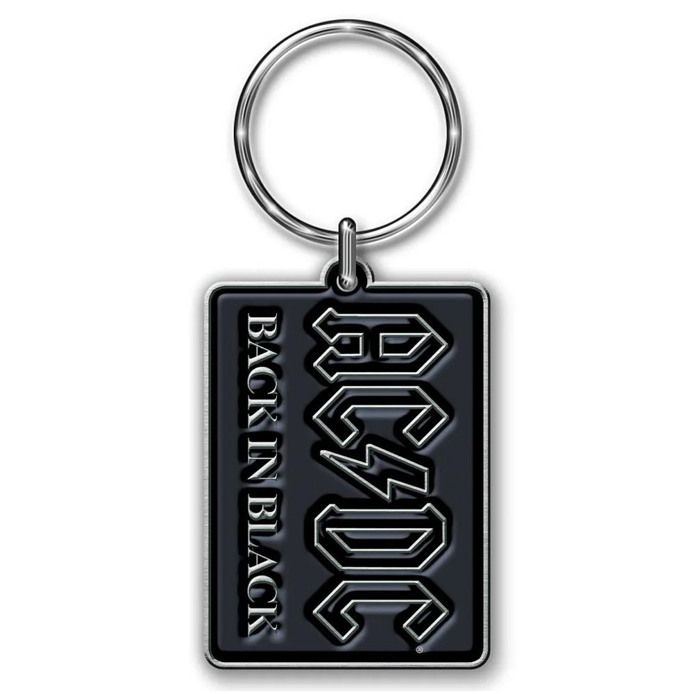 AC/DC エーシーディーシー (Back in Black 45周年 ) - BACK IN BLACK / キーホルダー - PGS